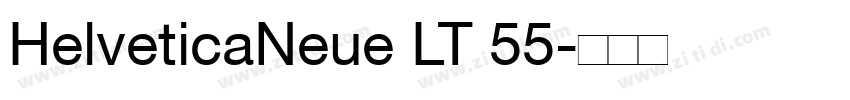 HelveticaNeue LT 55字体转换